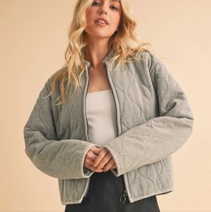 027. Aemi+CO Quilted Bohemian Mineral Washed Soft Cotton Jacket